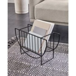 Kave Home - Aubrey Zwart Tijdschriftenrek -Meubels Voor Thuis 10003944