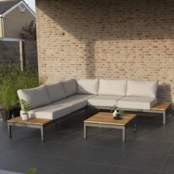 Exotan Villa All Weather Loungeset Met Hoekbank -Meubels Voor Thuis 10006442