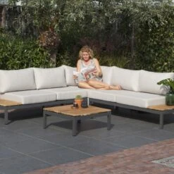 Exotan Villa All Weather Loungeset Met Hoekbank -Meubels Voor Thuis 10006447