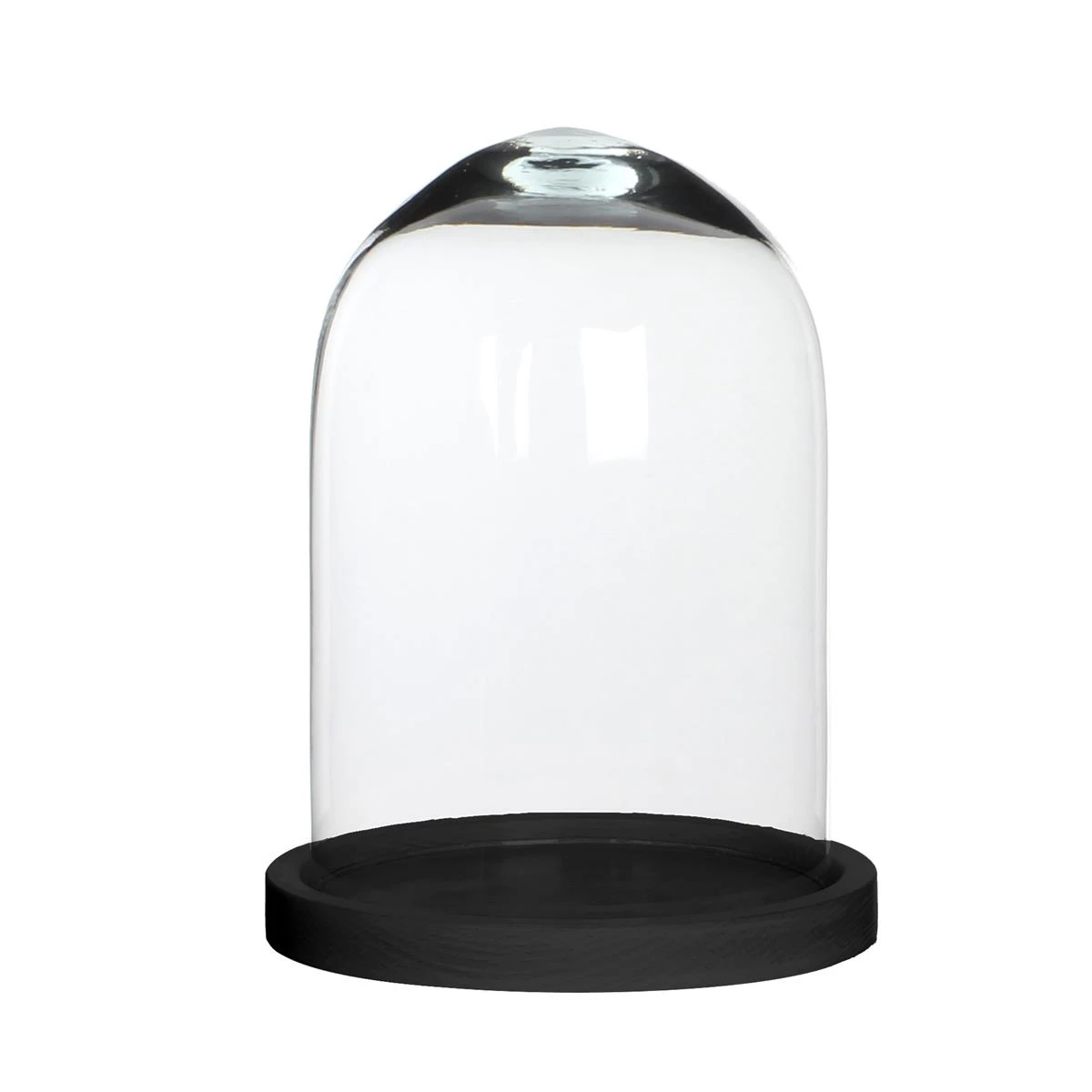 Mica Decorations Hella Glazen Stolp H23 X Ø17 Cm Zwart 3 Mica Decorations Hella Glazen Stolp H23 X Ø17 Cm Zwart