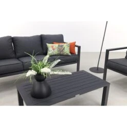 Garden Impressions Durban Loungeset 4-delig - Zwart -Meubels Voor Thuis 10046020