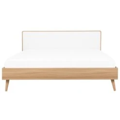 Beliani-SERRIS-Tweepersoonsbed LED-Wit-140 X 200 Cm-Vezelplaat -Meubels Voor Thuis 10047924