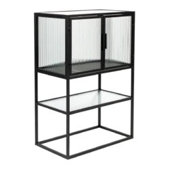 Dutchbone Boli Opbergkast - Zwart -Meubels Voor Thuis 10048460