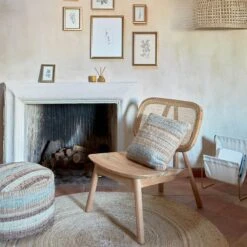 Kave Home Siana Tijdschriftenhouder - Beige -Meubels Voor Thuis 10079951