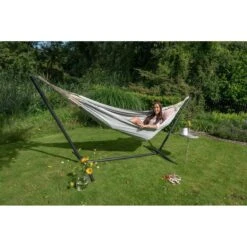 Tropilex® Hangmat Met Standaard Eénpersoons Easy & Natural Blue Blauw 17 Tropilex® Hangmat Met Standaard Eénpersoons Easy & Natural Blue Blauw -Meubels Voor Thuis 10090592