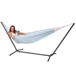 Tropilex® Hangmat Met Standaard Eénpersoons Easy & Natural Blue Blauw 18 Tropilex® Hangmat Met Standaard Eénpersoons Easy & Natural Blue Blauw -Meubels Voor Thuis 10090595