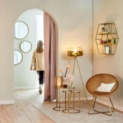 Light & Living Spiegel Bita - Antiek Goud - Ø50cm -Meubels Voor Thuis 10108362