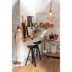 J-Line Stolp Bon Appetit Rond Glas Transparant|Koper 7 J-Line Stolp Bon Appetit Rond Glas Transparant|Koper -Meubels Voor Thuis 10127470