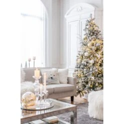 J-Line Kandelaar Effen Glas Transparant Large -Meubels Voor Thuis 10127514