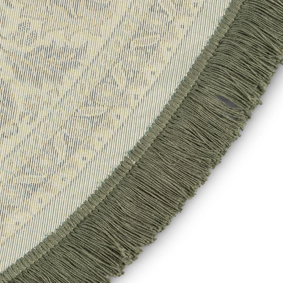 Dutchbone Bodega Vloerkleed Ø 175 Cm - Groen 9 Dutchbone Bodega Vloerkleed Ø 175 Cm - Groen - Afbeelding 7