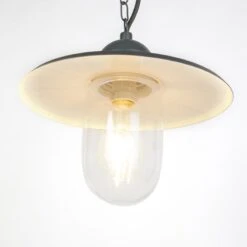 QAZQA Landelijke Buiten Hanglamp Donkergrijs IP44 - Kansas Grafiet -Meubels Voor Thuis 10148489