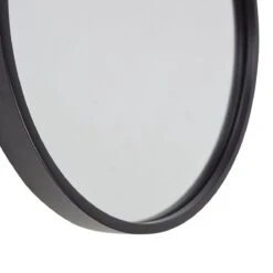 Fragix Triangle Ronde Wandspiegel Ø35cm Zwart -Meubels Voor Thuis 10155245