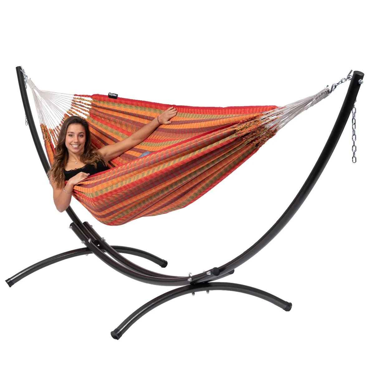 Tropilex® Hangmat Tweepersoons Premium Melon Oranje 12 Tropilex® Hangmat Tweepersoons Premium Melon Oranje - Afbeelding 10