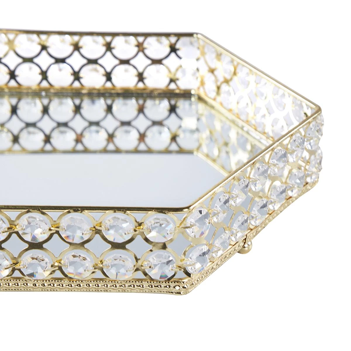 Beliani - VATAN - Dienblad - Goud - IJzer 6 Beliani - VATAN - Dienblad - Goud - IJzer - Afbeelding 4