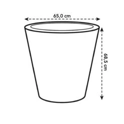Elho Pure Straight Round Plantenbak 65 Cm Wit 13 Elho Pure Straight Round Plantenbak 65 Cm Wit -Meubels Voor Thuis 10170460