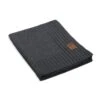 Knit Factory Uni Gebreid Plaid - Woondeken - Antraciet - 160x130 Cm -Meubels Voor Thuis 10176156