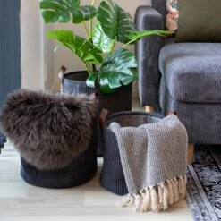 Artichok Sander Plaid Donkergrijs - 160 X 130 Cm -Meubels Voor Thuis 10179807