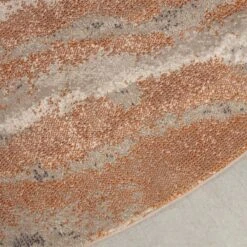 Zuiver Solar Vloerkleed Ø 200 Cm - Terra/Grijs -Meubels Voor Thuis 10188585