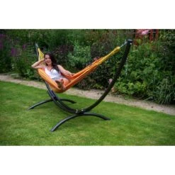 Tropilex® Hangmat Met Standaard Eénpersoons Arc & Dream Orange Oranje -Meubels Voor Thuis 10193600