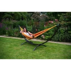 Tropilex® Hangmat Met Standaard Eénpersoons Arc & Dream Orange Oranje -Meubels Voor Thuis 10193601