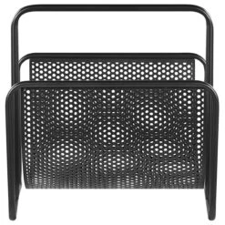 Beliani - BELA - Tijdschriftenrek - Zwart - IJzer -Meubels Voor Thuis 10214088
