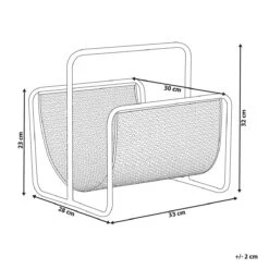 Beliani - BELA - Tijdschriftenrek - Zwart - IJzer -Meubels Voor Thuis 10214092