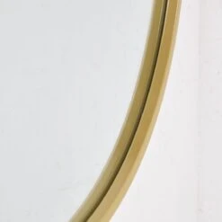 Fragix Iris Spiegel Ovaal - Goud - Metaal - 80x50 -Meubels Voor Thuis 10214472