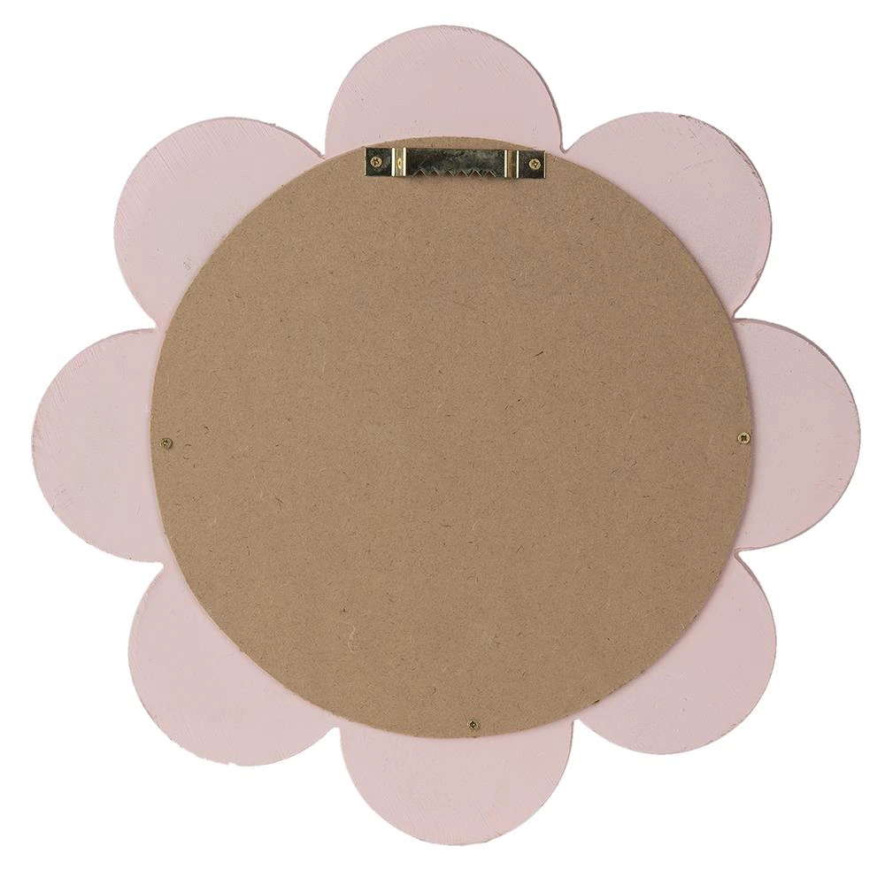 Clayre & Eef Spiegel Bloem Ø 29 Cm Roze Kunststof Rond Grote Spiegel 4 Clayre & Eef Spiegel Bloem Ø 29 Cm Roze Kunststof Rond Grote Spiegel - Afbeelding 2