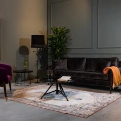 Dutchbone Mahal Vloerkleed 200 X 300 Cm - Blauw -Meubels Voor Thuis 10223502