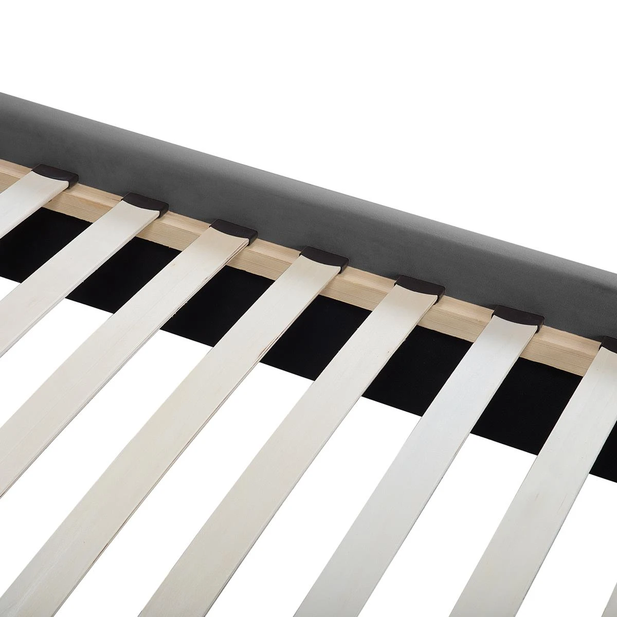 Beliani - LUBBON - Tweepersoonsbed - Grijs - 160 X 200 Cm - Fluweel 10 Beliani - LUBBON - Tweepersoonsbed - Grijs - 160 X 200 Cm - Fluweel - Afbeelding 8