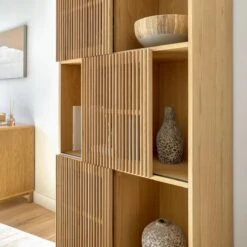 Kave Home Boekenkast Beyla In Eiken -Meubels Voor Thuis 10250316