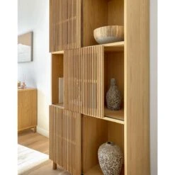 Kave Home Boekenkast Beyla In Eiken -Meubels Voor Thuis 10250372