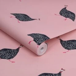 Joules Vliesbehang | Guinea Fowl Blush 8 Joules Vliesbehang | Guinea Fowl Blush -Meubels Voor Thuis 10253309
