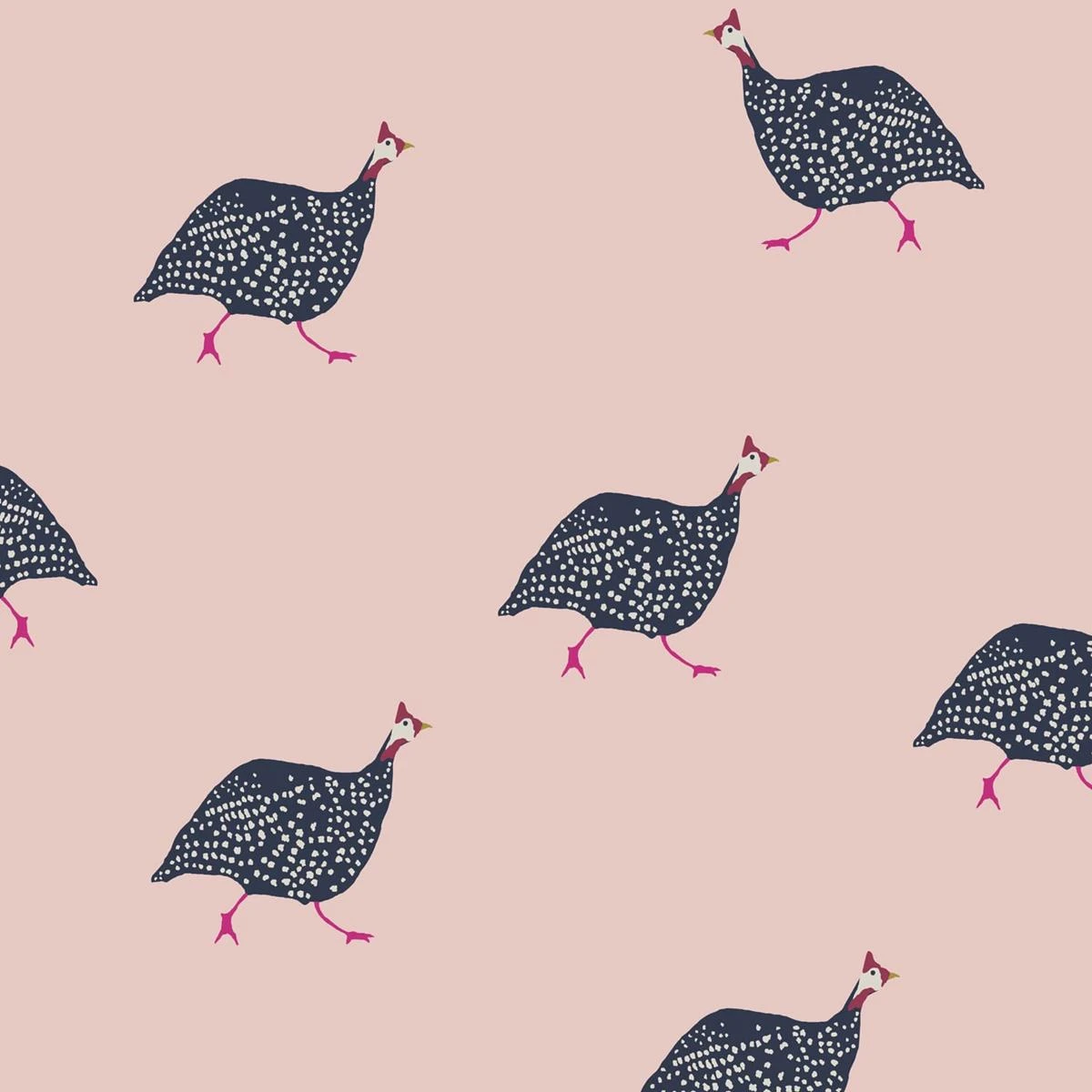 Joules Vliesbehang | Guinea Fowl Blush 3 Joules Vliesbehang | Guinea Fowl Blush
