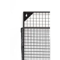 LOFT42 Maggy Gaas Tijdschriftenrek Large - Metaal - Zwart - 2 Vaks -Meubels Voor Thuis 10260575