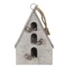 Clayre & Eef Vogelhuis 20x10x29 Cm Grijs Ijzer Vogelhuisje Hangend -Meubels Voor Thuis 10277237