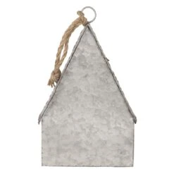Clayre & Eef Vogelhuis 20x10x29 Cm Grijs Ijzer Vogelhuisje Hangend -Meubels Voor Thuis 10277244