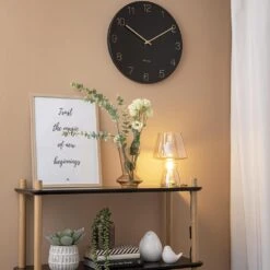 Karlsson Wandklok Charm - Zwart -Meubels Voor Thuis 10278740