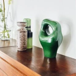 HKliving HK Objects Ornament - Glossy Green -Meubels Voor Thuis 10287030