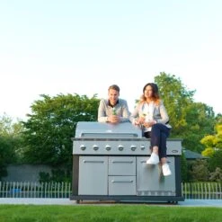 Boretti Luciano Buitenkeuken Incl. Koelkast B 152 X D 67 Cm -Meubels Voor Thuis 10294812