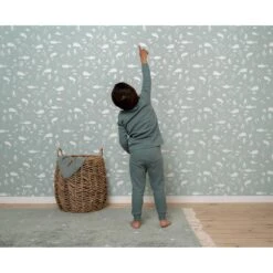 Little Dutch - Vliesbehang - Ocean Mint - Mint - 10mx53cm -Meubels Voor Thuis 10306980