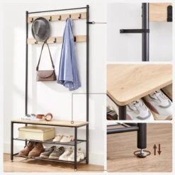 ACAZA Garderoberek Lichte Eik -Meubels Voor Thuis 10318035