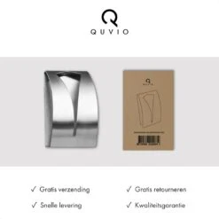 QUVIO Handdoekenhouder Zelfklevend RVS - Set Van 2 -Meubels Voor Thuis 10332500