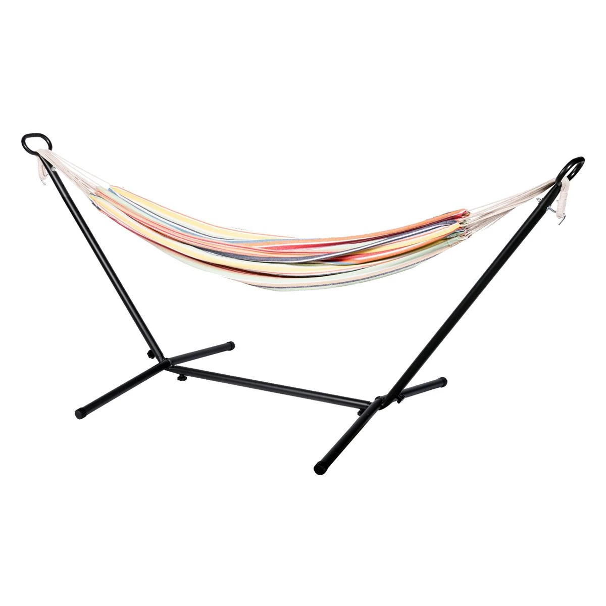 123Hammock Hangmat Eénpersoons Minorca Single Veelkleurig 6 123Hammock Hangmat Eénpersoons Minorca Single Veelkleurig - Afbeelding 4