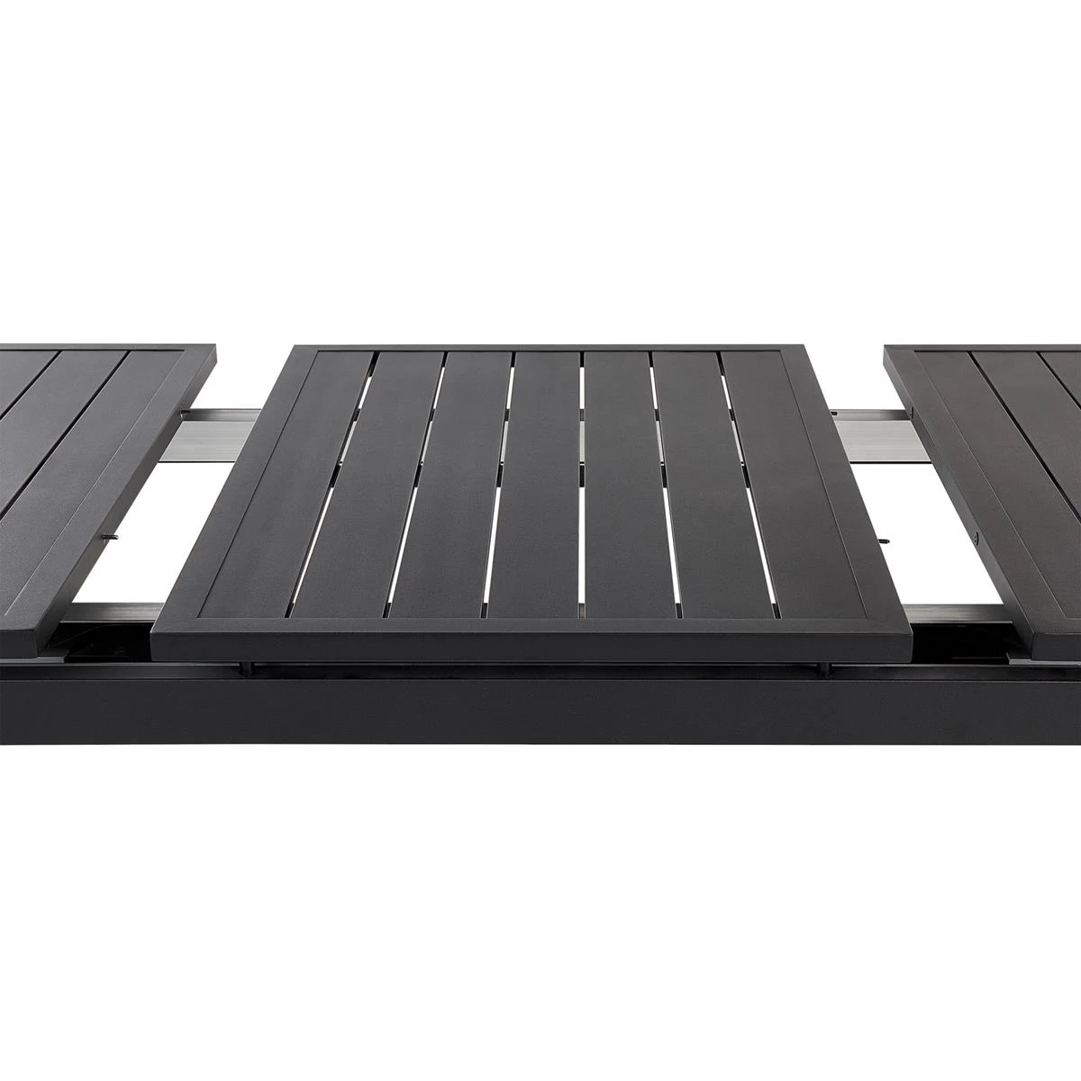 Beliani - VALCANETTO|TAVIANO - Tuinset Voor 6 - Zwart - Aluminium 9 Beliani - VALCANETTO|TAVIANO - Tuinset Voor 6 - Zwart - Aluminium - Afbeelding 7