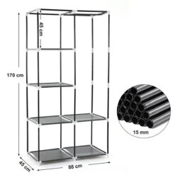 ACAZA Kast Grijs -Meubels Voor Thuis 10376303