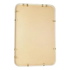 Fragix Boston Spiegel Rechthoekig - Goud - Metaal - 90x60 -Meubels Voor Thuis 10392267