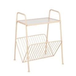 Mica Decorations Tijdschriftenhouder - L44,5 X B40 X H59 Cm - Oudroze