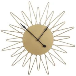 Beliani - BELFART - Wandklok - Goud - IJzer