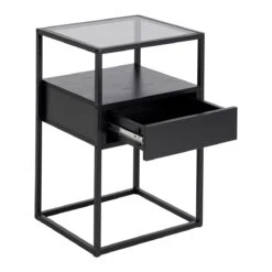 MOOS Rody Nachtkastje - Zwart -Meubels Voor Thuis 10410086